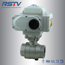 2PC Threaded Floating Ball Valve with Electric Actuator